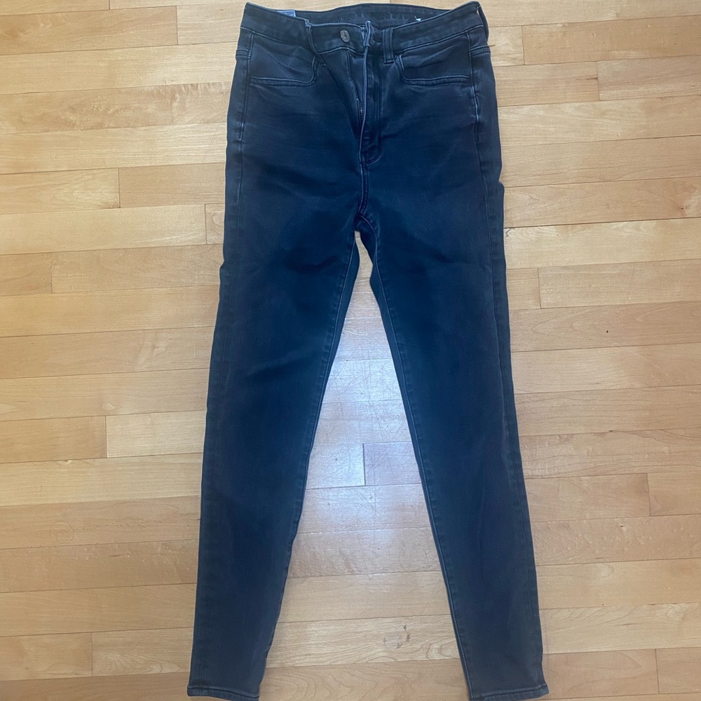 Black American Eagle Skinny Jeans